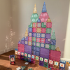Klocki magnetyczne z ALFABETEM I LICZBAMI STEAM PASTEL 180 el.  MAGNICREATIX