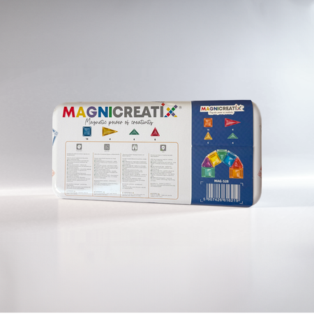 MINI Klocki Magnetyczne MAGNICREATIX® Mini Tiles – 28 el. + 2 GRATIS!