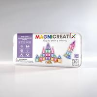 MINI Klocki Magnetyczne MAGNICREATIX® Mini Tiles PASTEL – 30 el.
