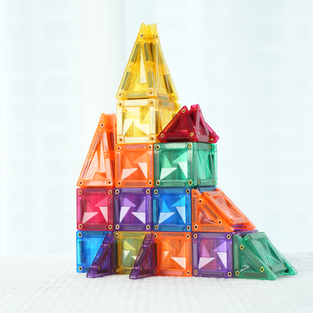MINI Klocki Magnetyczne MAGNICREATIX® Mini Tiles – 28 el. + 2 GRATIS!