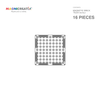 Klocki magnetyczne KOMPATYBILNE z LEGO® PASTEL 16 el. MAGNICREATIX