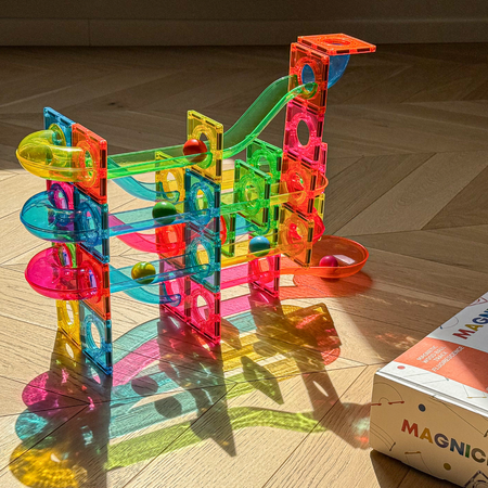 Klocki Magnetyczne KULODROM FLUORESCENCYJNY 81 el. MAGNICREATIX