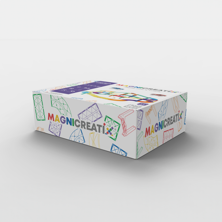 Klocki magnetyczne Tor wyścigowy 78 el. MAGNICREATIX