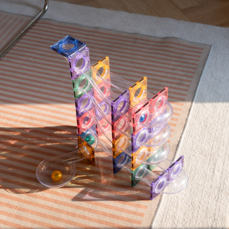 Klocki Magnetyczne Kulodrom MAGNICREATIX LIGHT BALL TRACK – 100 el.