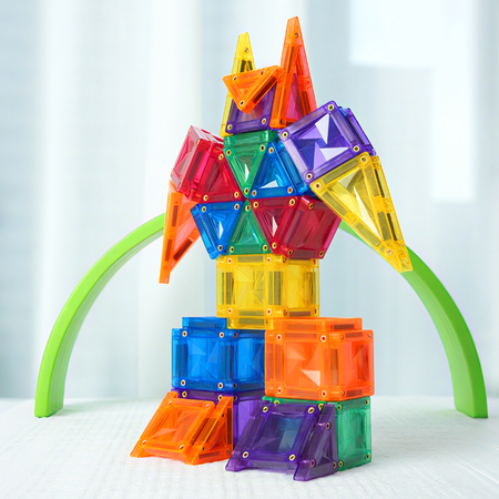 MINI Klocki Magnetyczne MAGNICREATIX® Mini Tiles – 28 el. + 2 GRATIS!