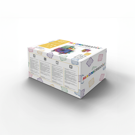 Klocki magnetyczne KOMPATYBILNE z LEGO® PASTEL 16 el. MAGNICREATIX