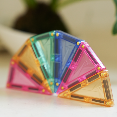 MINI Klocki Magnetyczne MAGNICREATIX® Mini Tiles PASTEL – 30 el. 