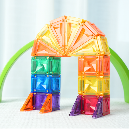 MINI Klocki Magnetyczne MAGNICREATIX® Mini Tiles – 28 el. + 2 GRATIS!