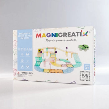 Magnetyczny Tor Wyścigowy MAGNICREATIX 108 el.
